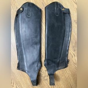 Ariat leather English horseback riding half chaps